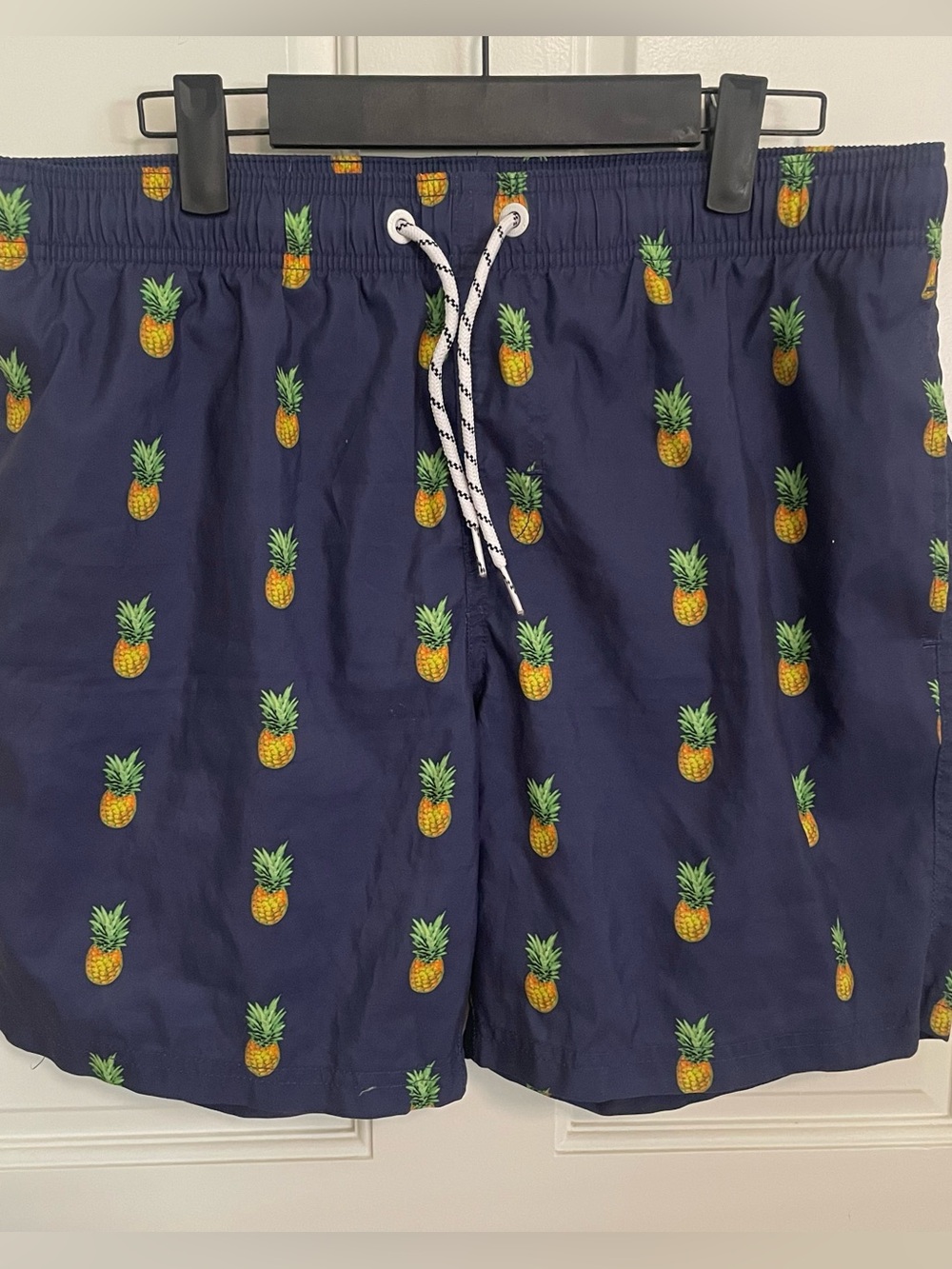 Maamgic Men's Navy Pineapple Print Swim Shorts
Size medium